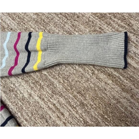 La Ligne X Target Women's Gray Crewneck Heavy Sweater Colored Stripes Size XL - Picture 7 of 8